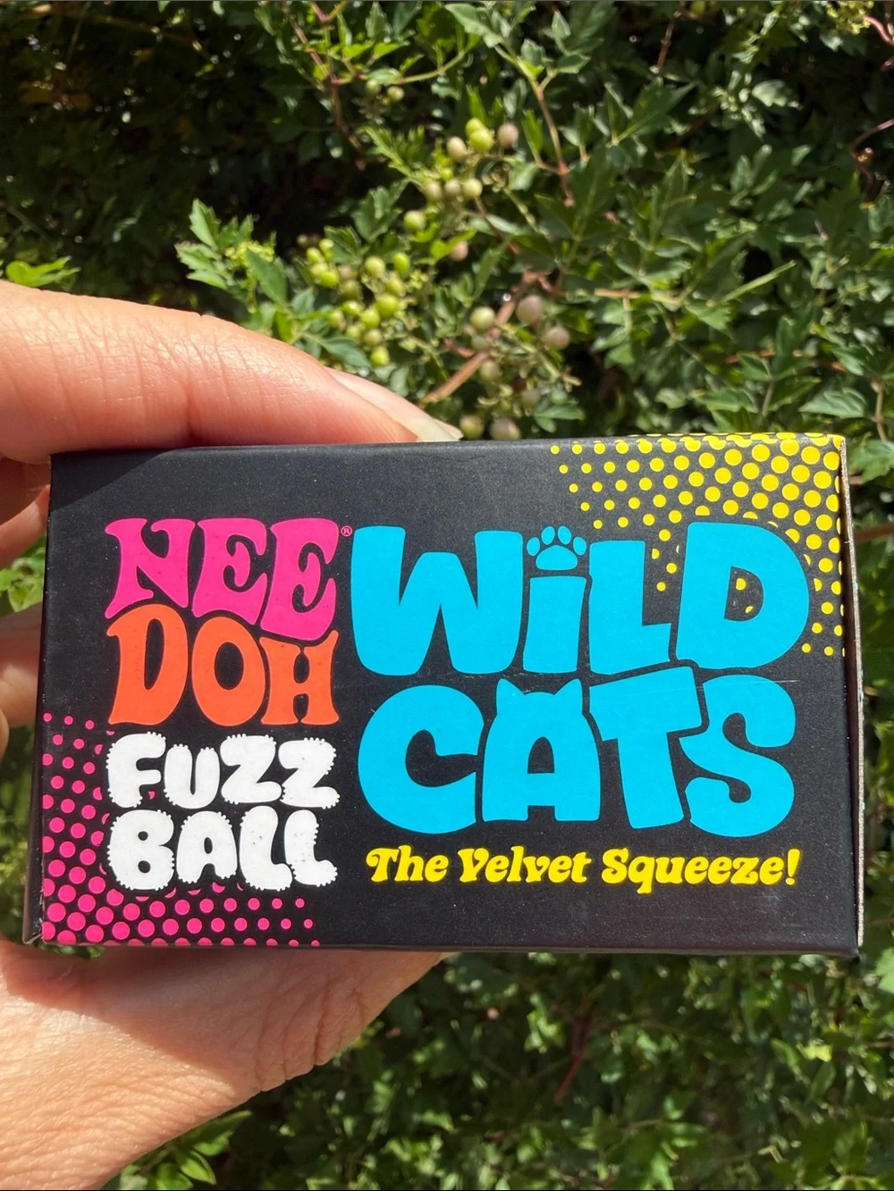 Wild Cats Fuzz Ball Plush Squeeze - Blue